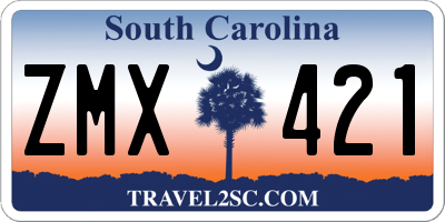SC license plate ZMX421
