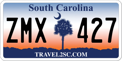 SC license plate ZMX427