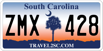 SC license plate ZMX428