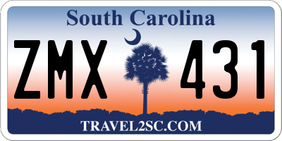 SC license plate ZMX431