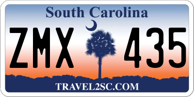 SC license plate ZMX435