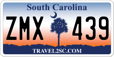 SC license plate ZMX439