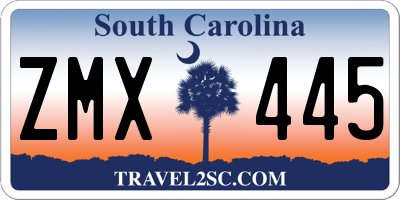 SC license plate ZMX445