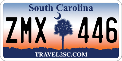 SC license plate ZMX446