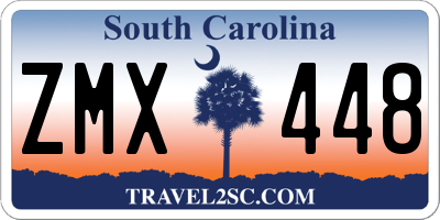SC license plate ZMX448