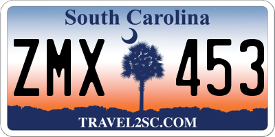 SC license plate ZMX453