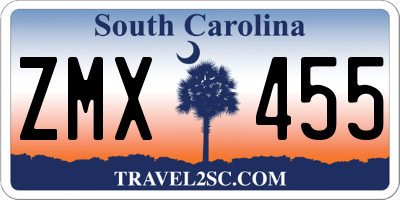 SC license plate ZMX455