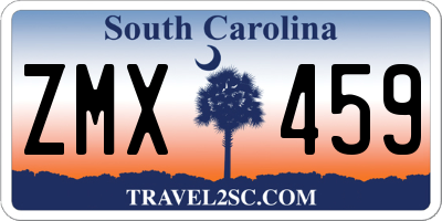 SC license plate ZMX459