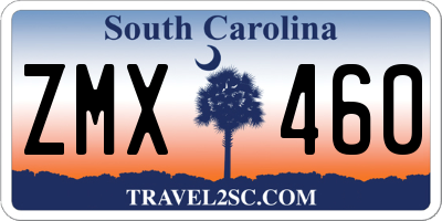SC license plate ZMX460