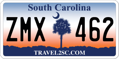 SC license plate ZMX462
