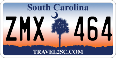 SC license plate ZMX464