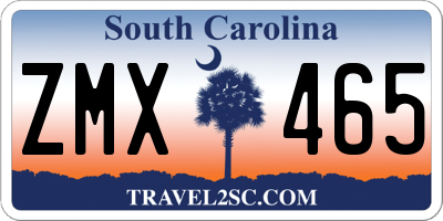 SC license plate ZMX465