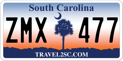 SC license plate ZMX477