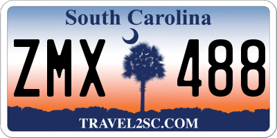 SC license plate ZMX488