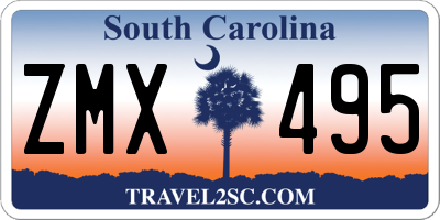 SC license plate ZMX495