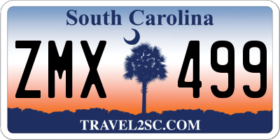 SC license plate ZMX499