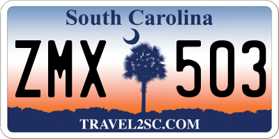 SC license plate ZMX503