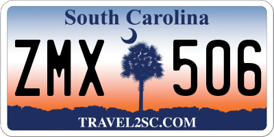 SC license plate ZMX506