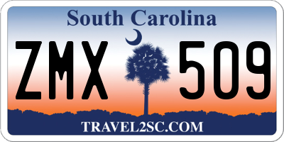 SC license plate ZMX509