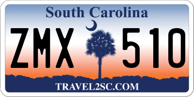 SC license plate ZMX510