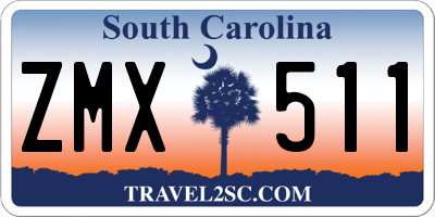 SC license plate ZMX511