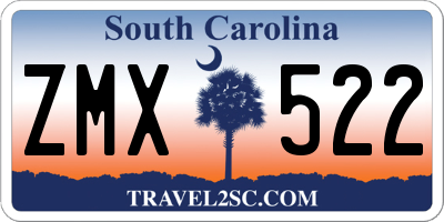 SC license plate ZMX522