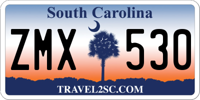 SC license plate ZMX530