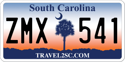 SC license plate ZMX541