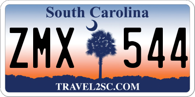SC license plate ZMX544