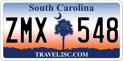 SC license plate ZMX548