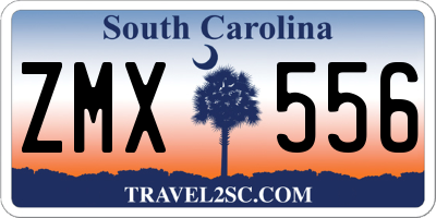 SC license plate ZMX556