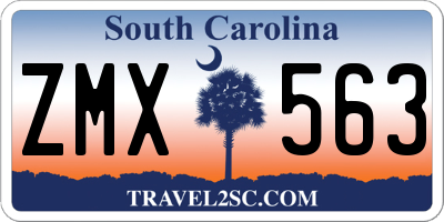 SC license plate ZMX563