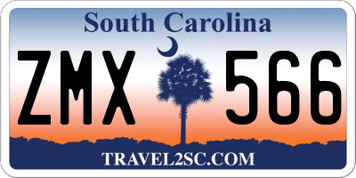 SC license plate ZMX566
