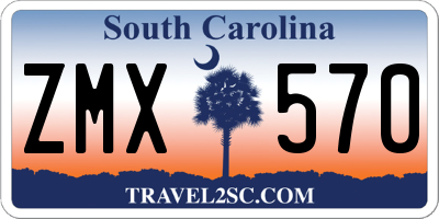 SC license plate ZMX570