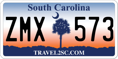 SC license plate ZMX573