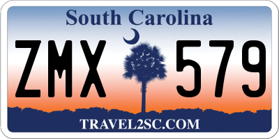 SC license plate ZMX579