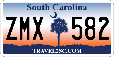 SC license plate ZMX582