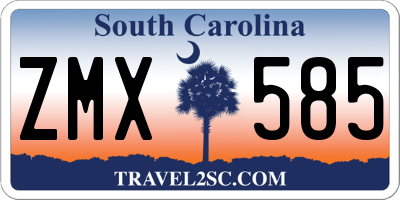 SC license plate ZMX585