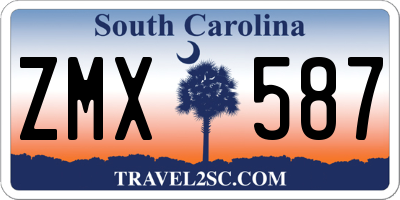 SC license plate ZMX587