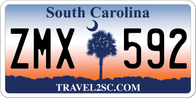 SC license plate ZMX592