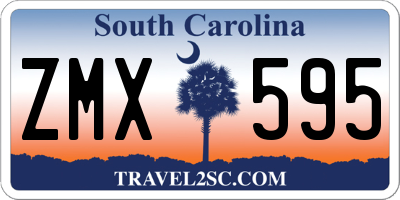 SC license plate ZMX595
