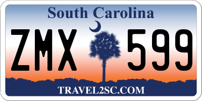 SC license plate ZMX599