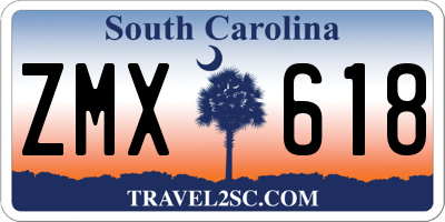 SC license plate ZMX618