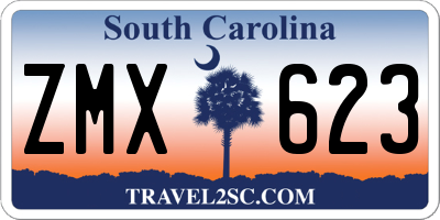 SC license plate ZMX623