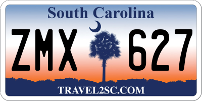 SC license plate ZMX627