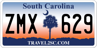 SC license plate ZMX629