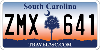 SC license plate ZMX641