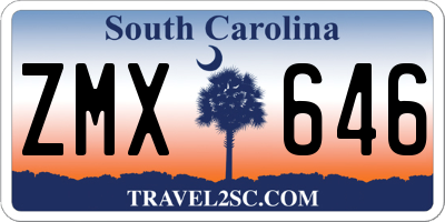SC license plate ZMX646