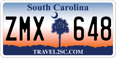 SC license plate ZMX648