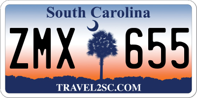 SC license plate ZMX655